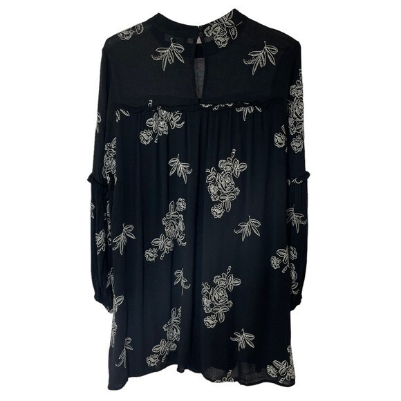 Lulu's Black Dress with White Embroidery No One Quite Like You - Picture 10 of 10